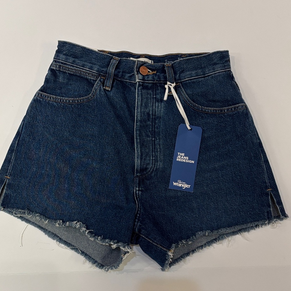 Wrangler Women's Dark Blue Jean Shorts